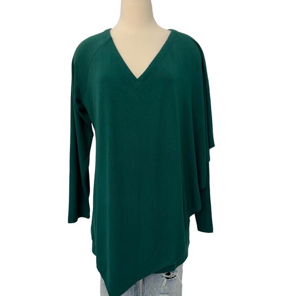 Soft Surroundings Madeline Tunic Top in Jewel Green Long Sleeve L - Picture 1 of 9